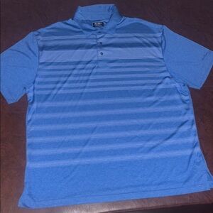 Hogan Men's Light Blue Gradient Polo Shirt
